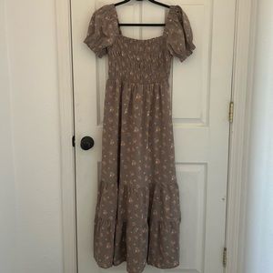 cottage-core maxi dress